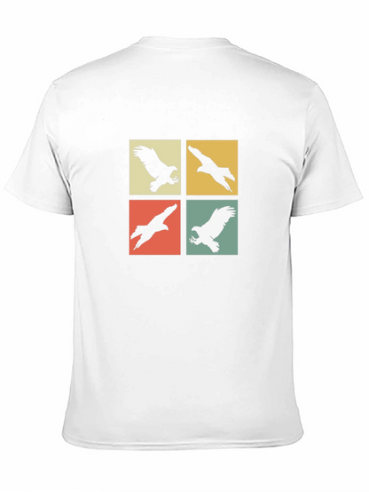 Retro Eagle Silhouette Graphic T-Shirt