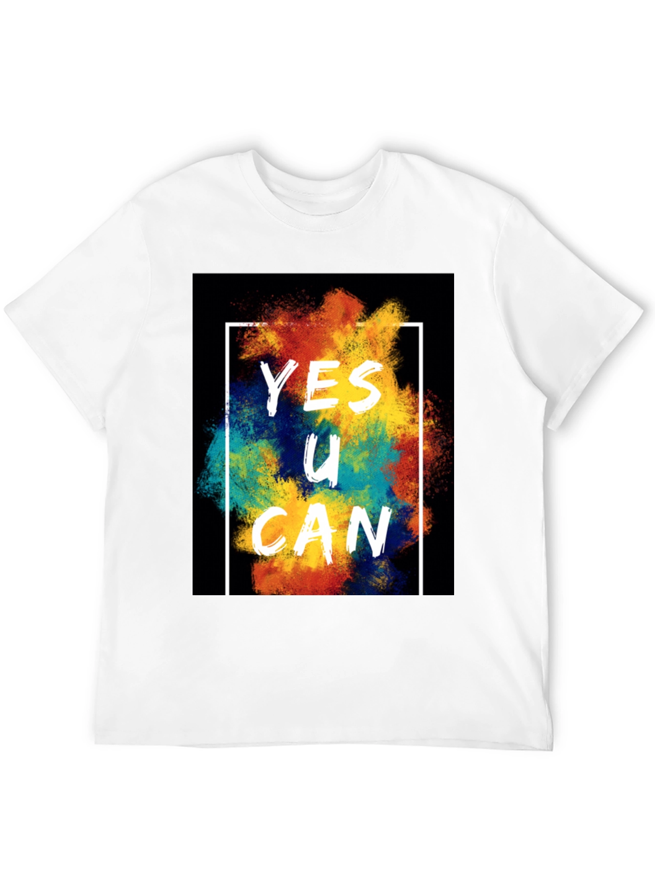 Yes U Can Graphic Tee - Motivational T-Shirt