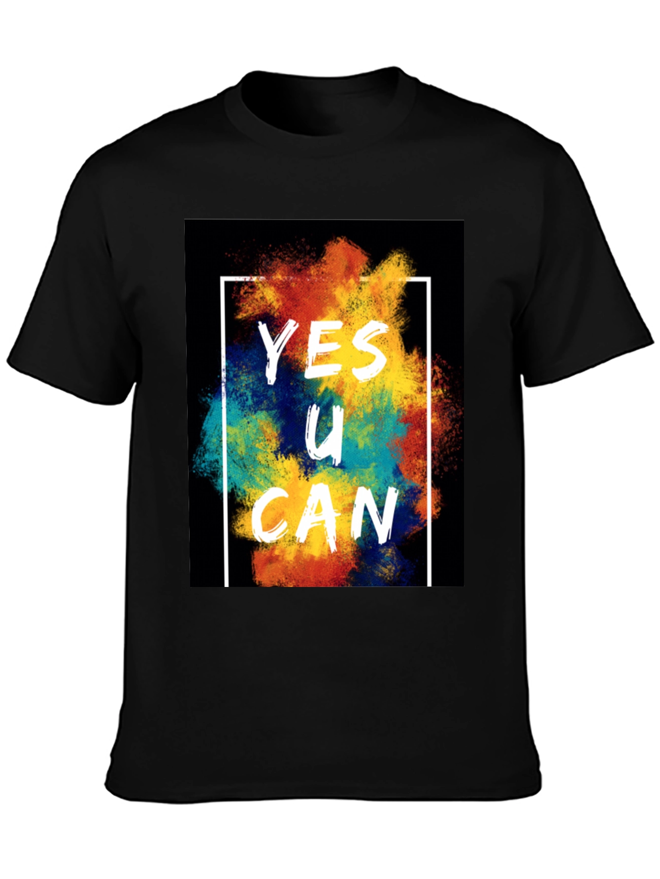 Yes U Can Graphic Tee - Motivational T-Shirt