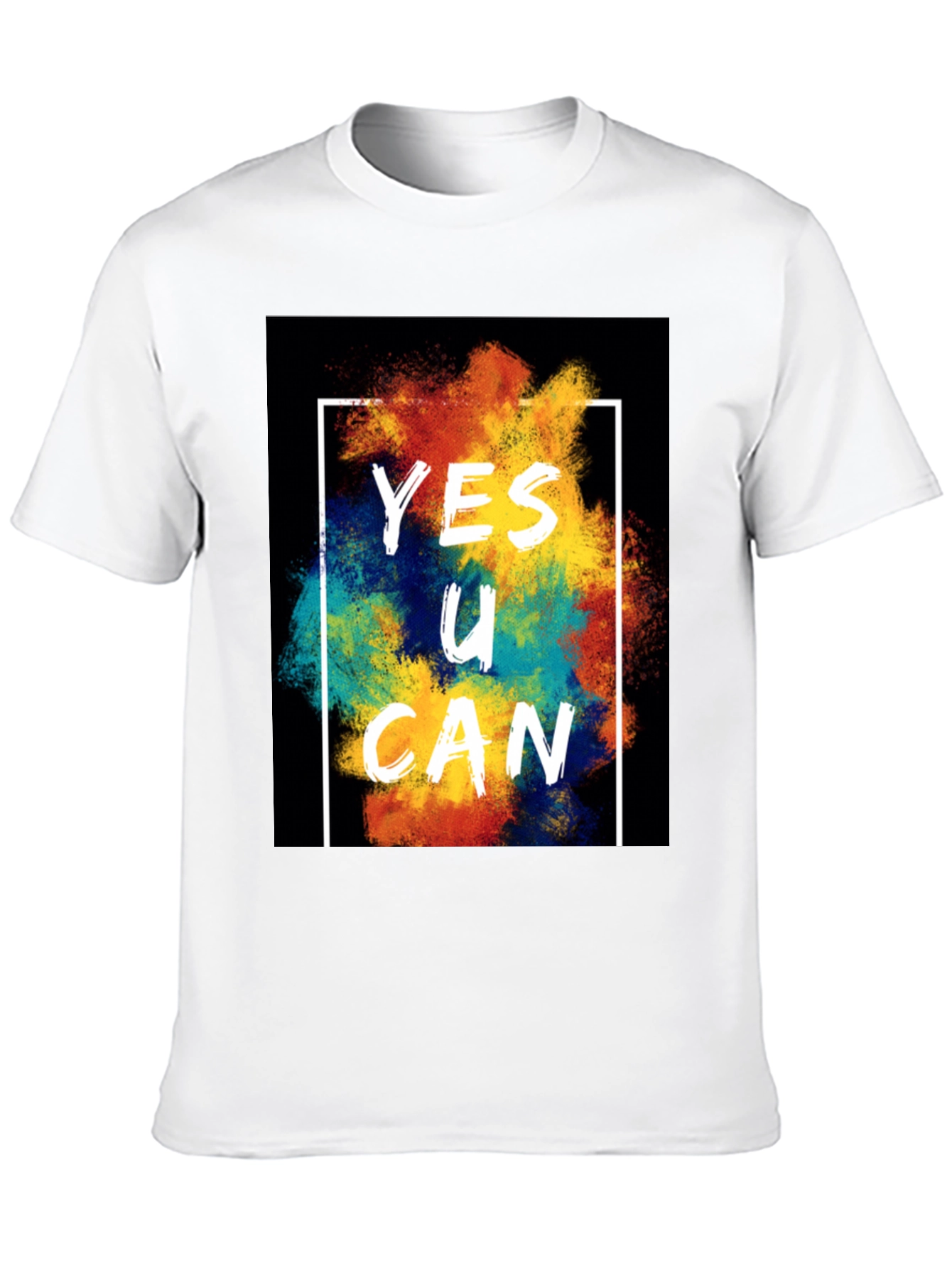 Yes U Can Graphic Tee - Motivational T-Shirt