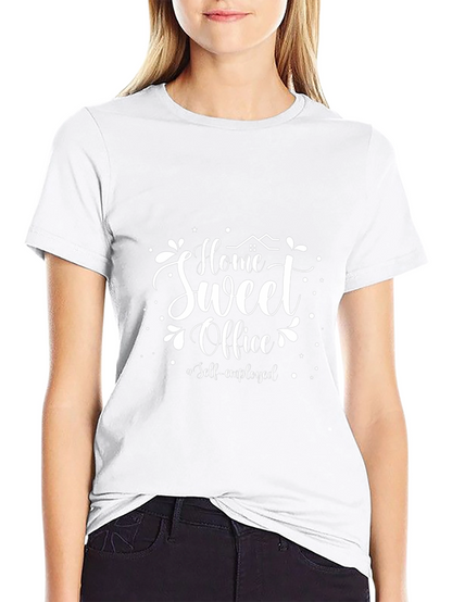 Home Sweet Office T-Shirt - Self-Employed Black Tee