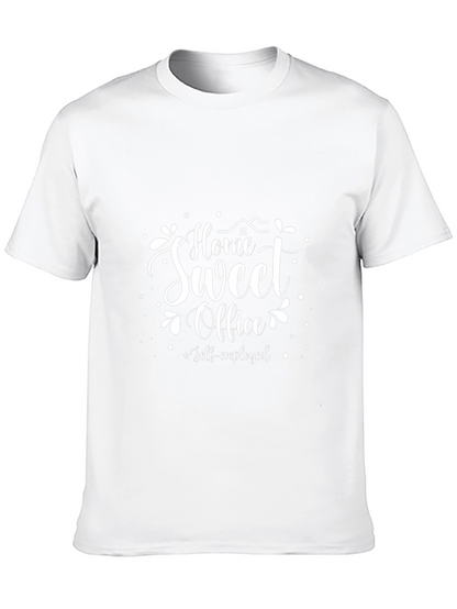 Home Sweet Office T-Shirt - Self-Employed Black Tee
