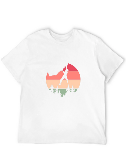 Retro Climber Graphic Tee - Nature Inspired Design