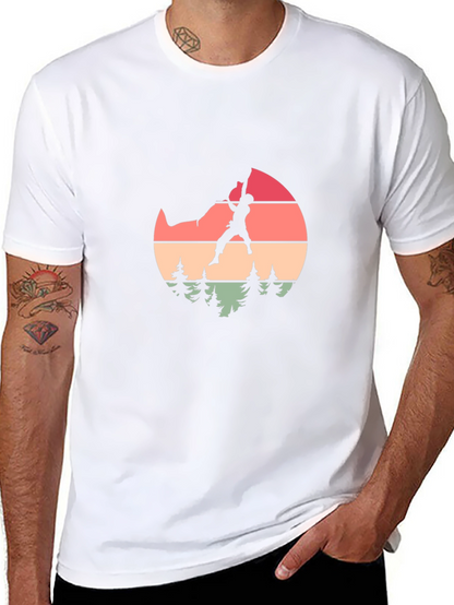 Retro Climber Graphic Tee - Nature Inspired Design