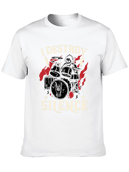 I Destroy Silence Graphic Tee - Black