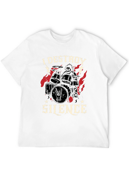 I Destroy Silence Graphic Tee - Black