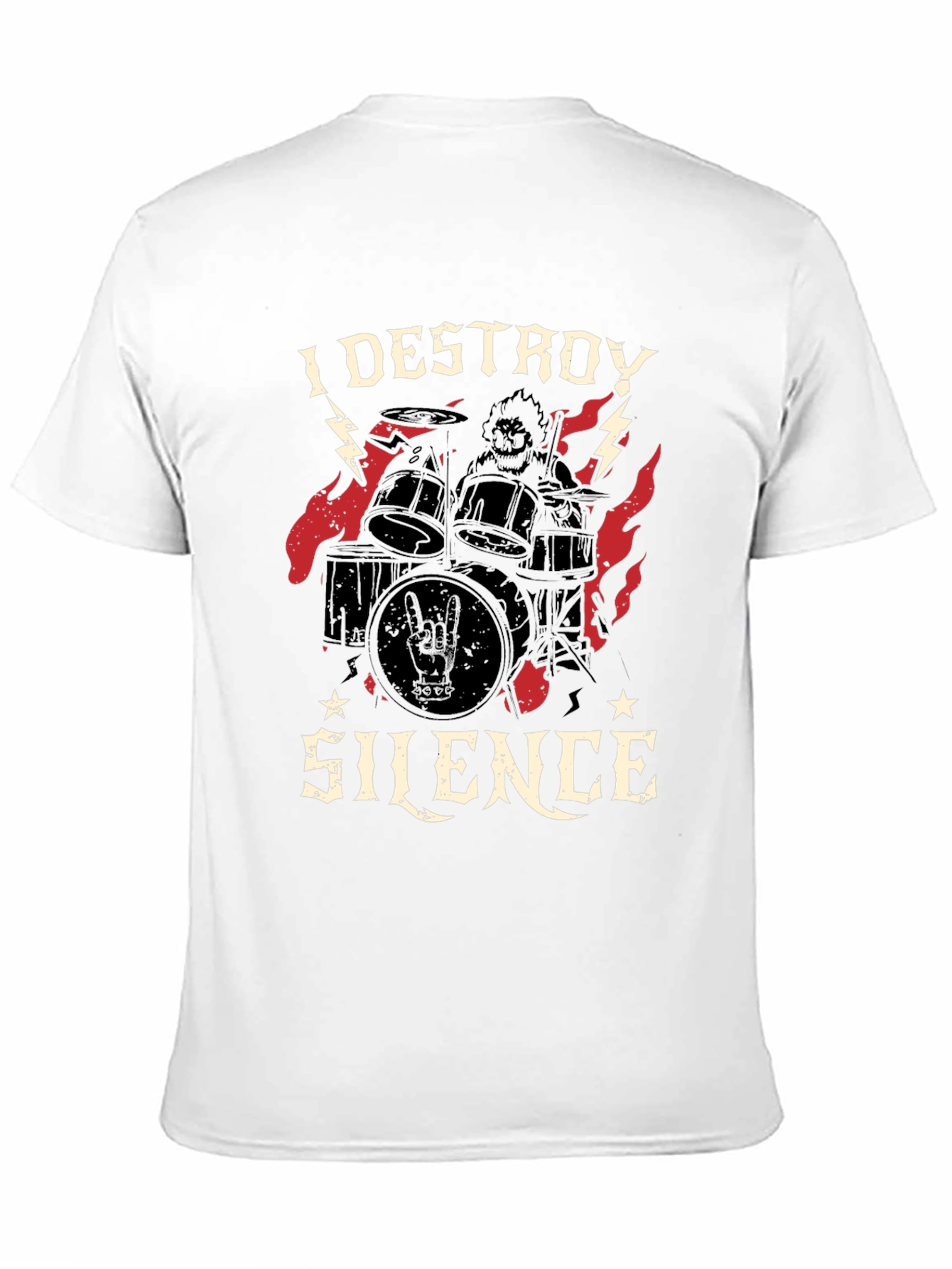 I Destroy Silence Graphic Tee - Black
