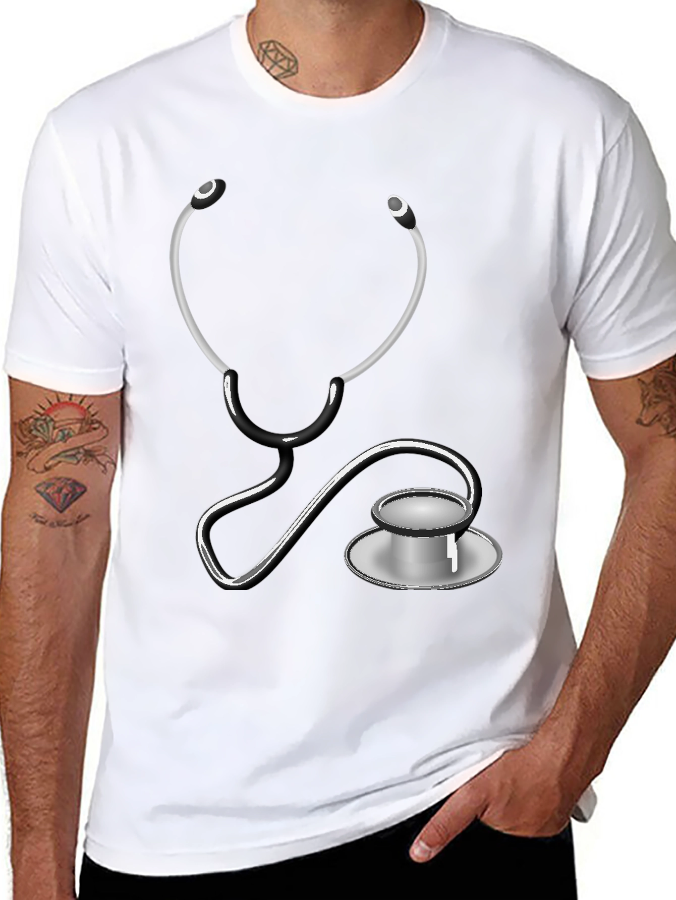 Stethoscope Graphic Tee - Doctor/Nurse Gift