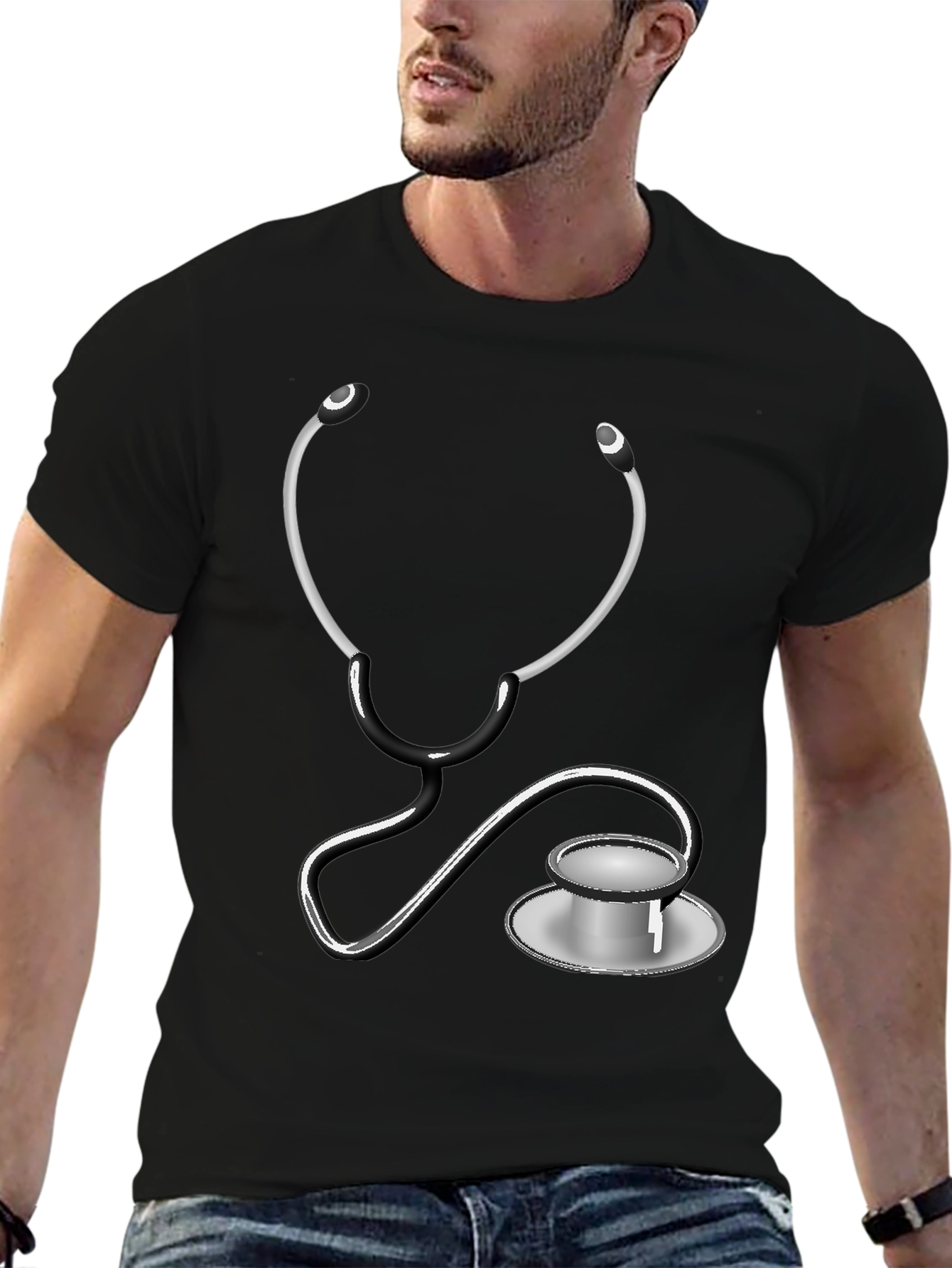 Stethoscope Graphic Tee - Doctor/Nurse Gift