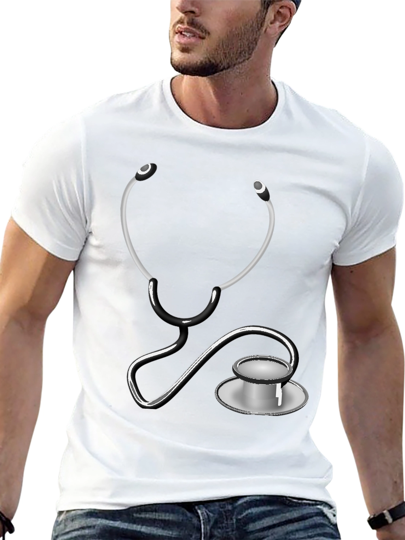 Stethoscope Graphic Tee - Doctor/Nurse Gift