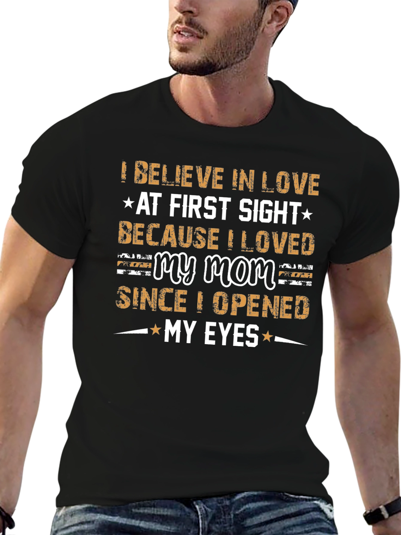 I Love My Mom Graphic T-Shirt