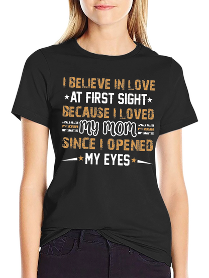 I Love My Mom Graphic T-Shirt