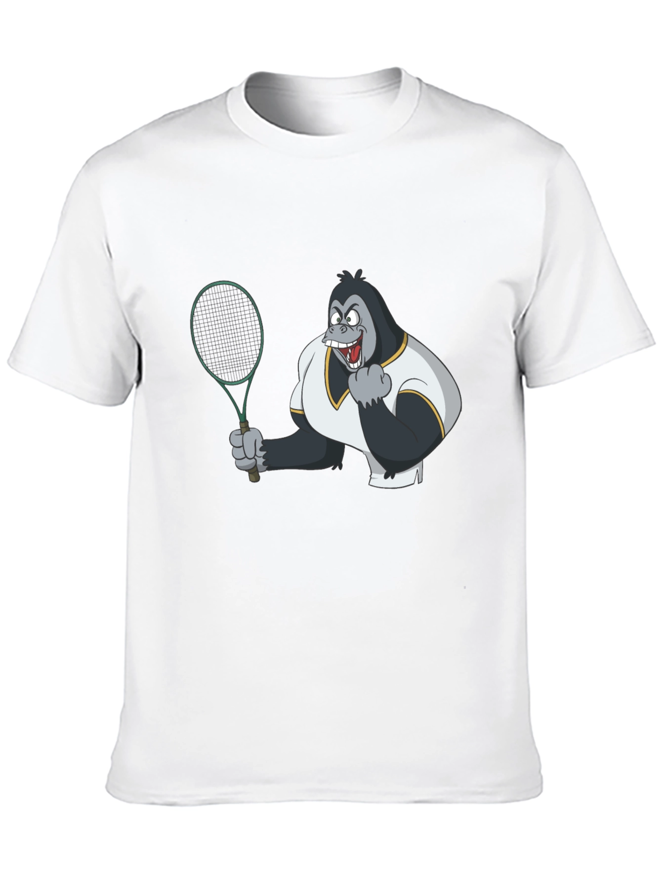 Tennis Gorilla Graphic Tee - Black