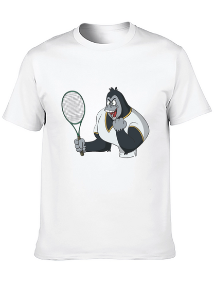 Tennis Gorilla Graphic Tee - Black