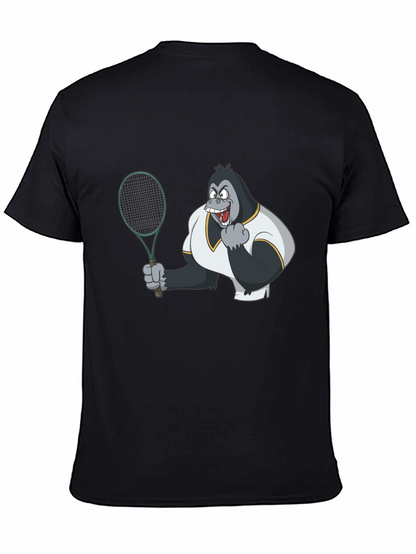 Tennis Gorilla Graphic Tee - Black