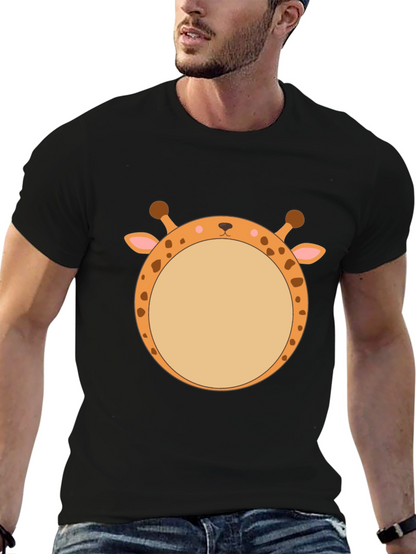 Giraffe Face T-Shirt - Unique Animal Graphic Tee
