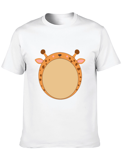 Giraffe Face T-Shirt - Unique Animal Graphic Tee