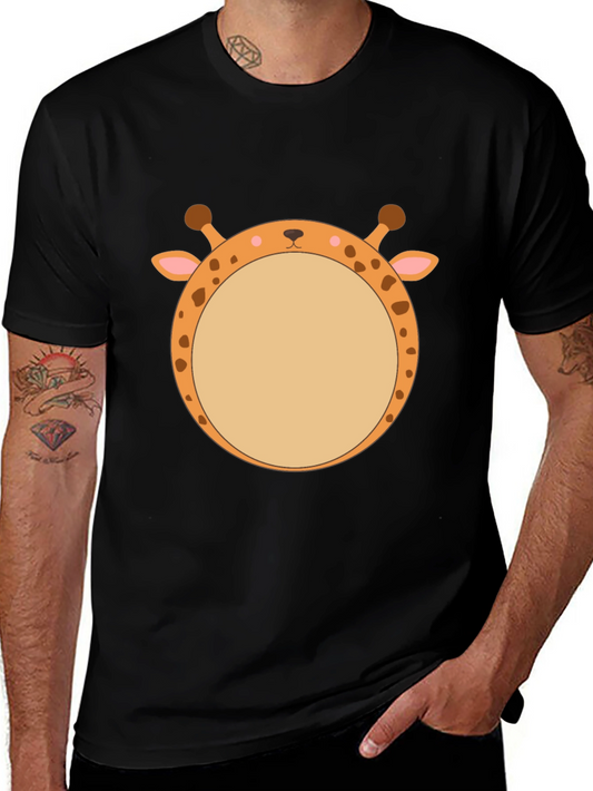 Giraffe Face T-Shirt - Unique Animal Graphic Tee