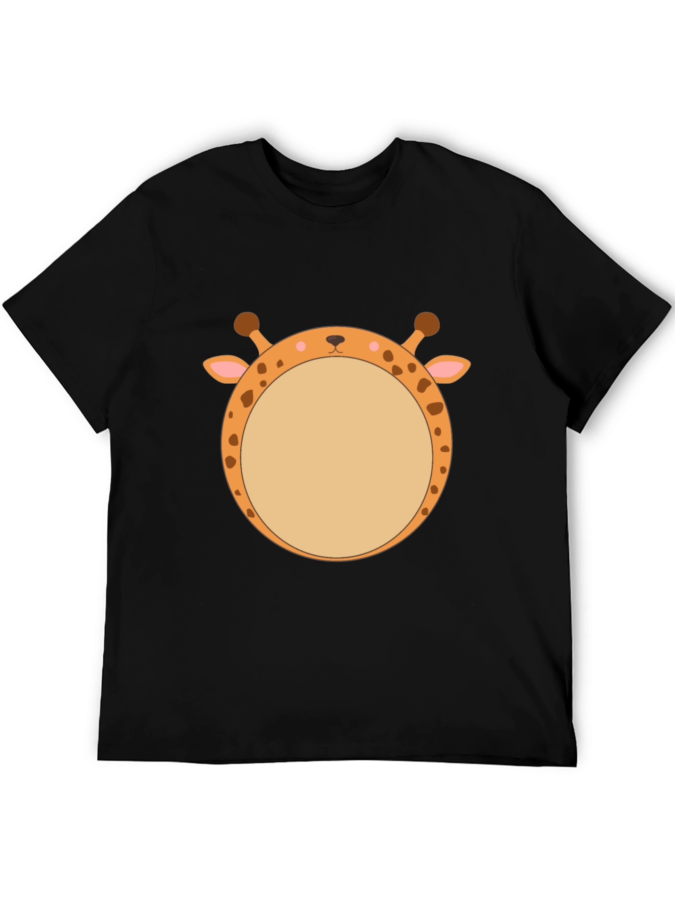 Giraffe Face T-Shirt - Unique Animal Graphic Tee