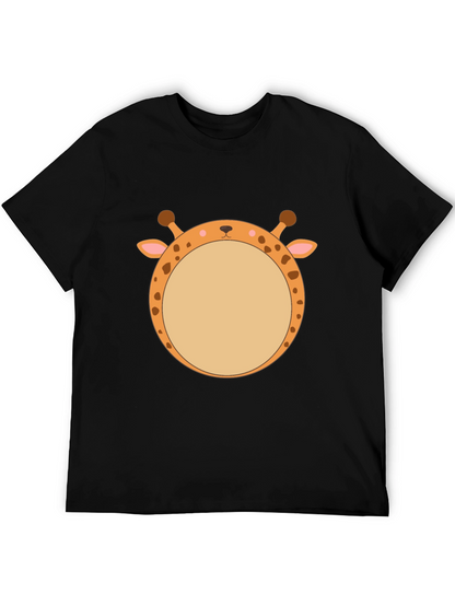 Giraffe Face T-Shirt - Unique Animal Graphic Tee