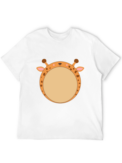 Giraffe Face T-Shirt - Unique Animal Graphic Tee