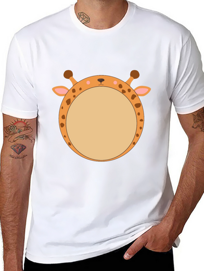 Giraffe Face T-Shirt - Unique Animal Graphic Tee