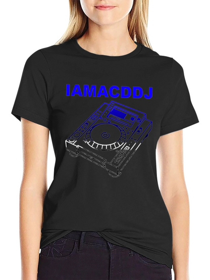 IAMACDDJ Black Graphic T-Shirt