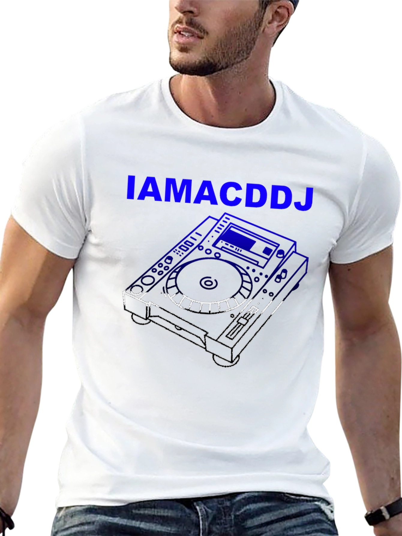 IAMACDDJ Black Graphic T-Shirt