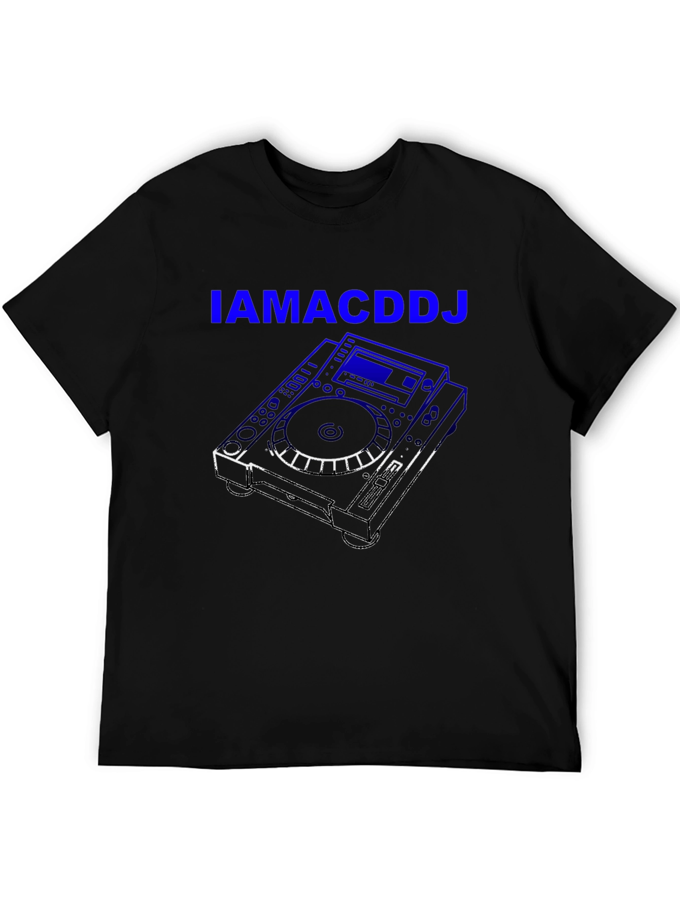 IAMACDDJ Black Graphic T-Shirt