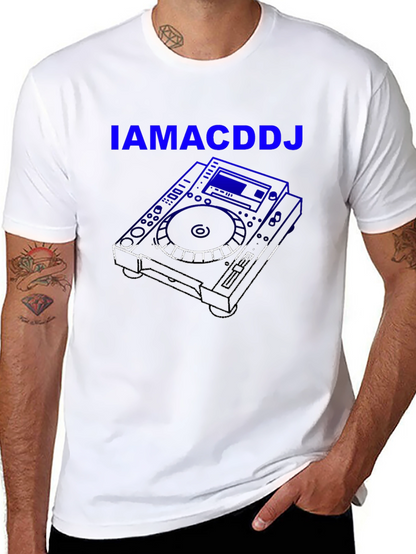 IAMACDDJ Black Graphic T-Shirt