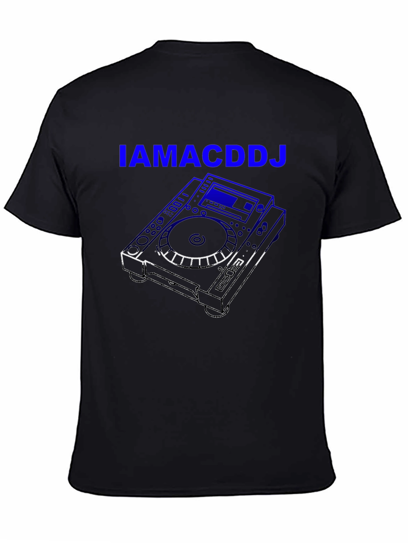 IAMACDDJ Black Graphic T-Shirt