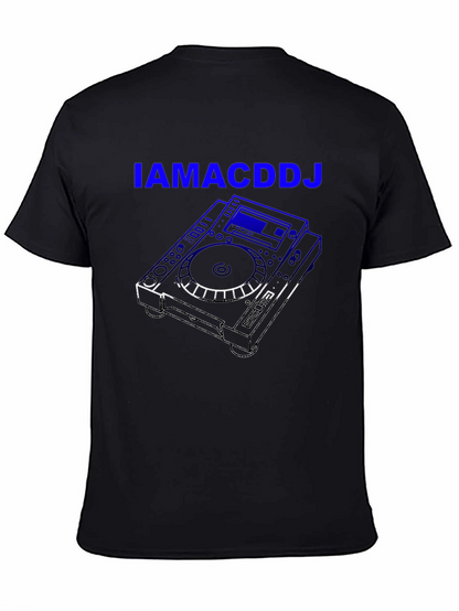 IAMACDDJ Black Graphic T-Shirt