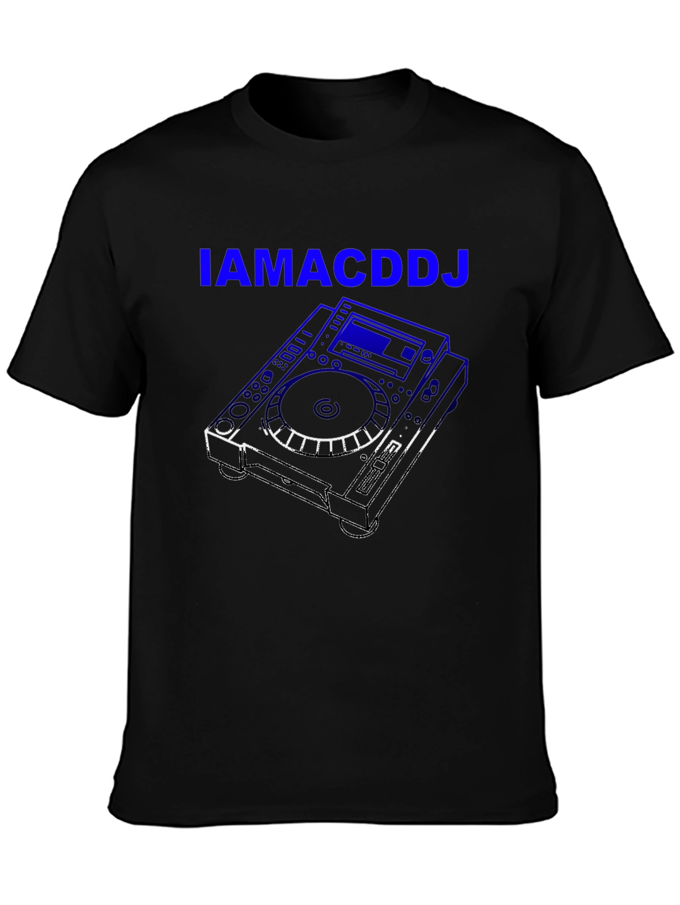 IAMACDDJ Black Graphic T-Shirt