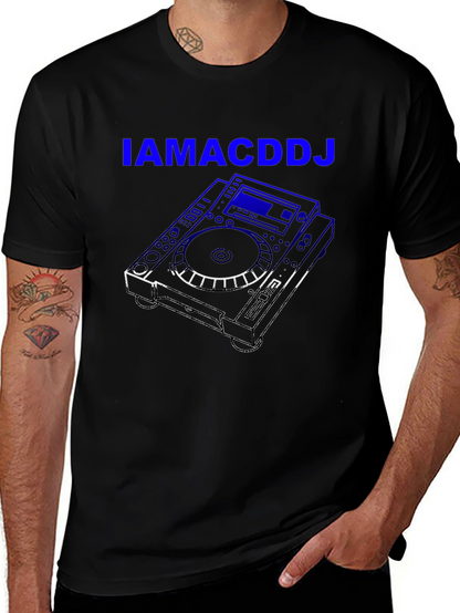 IAMACDDJ Black Graphic T-Shirt
