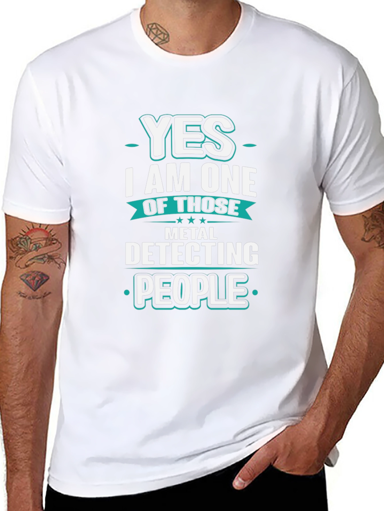 Metal Detecting People Graphic Tee