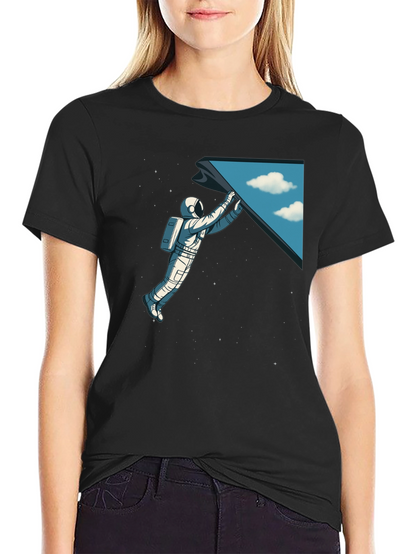 Astronaut Space Portal T-Shirt - Premium Graphic Tee