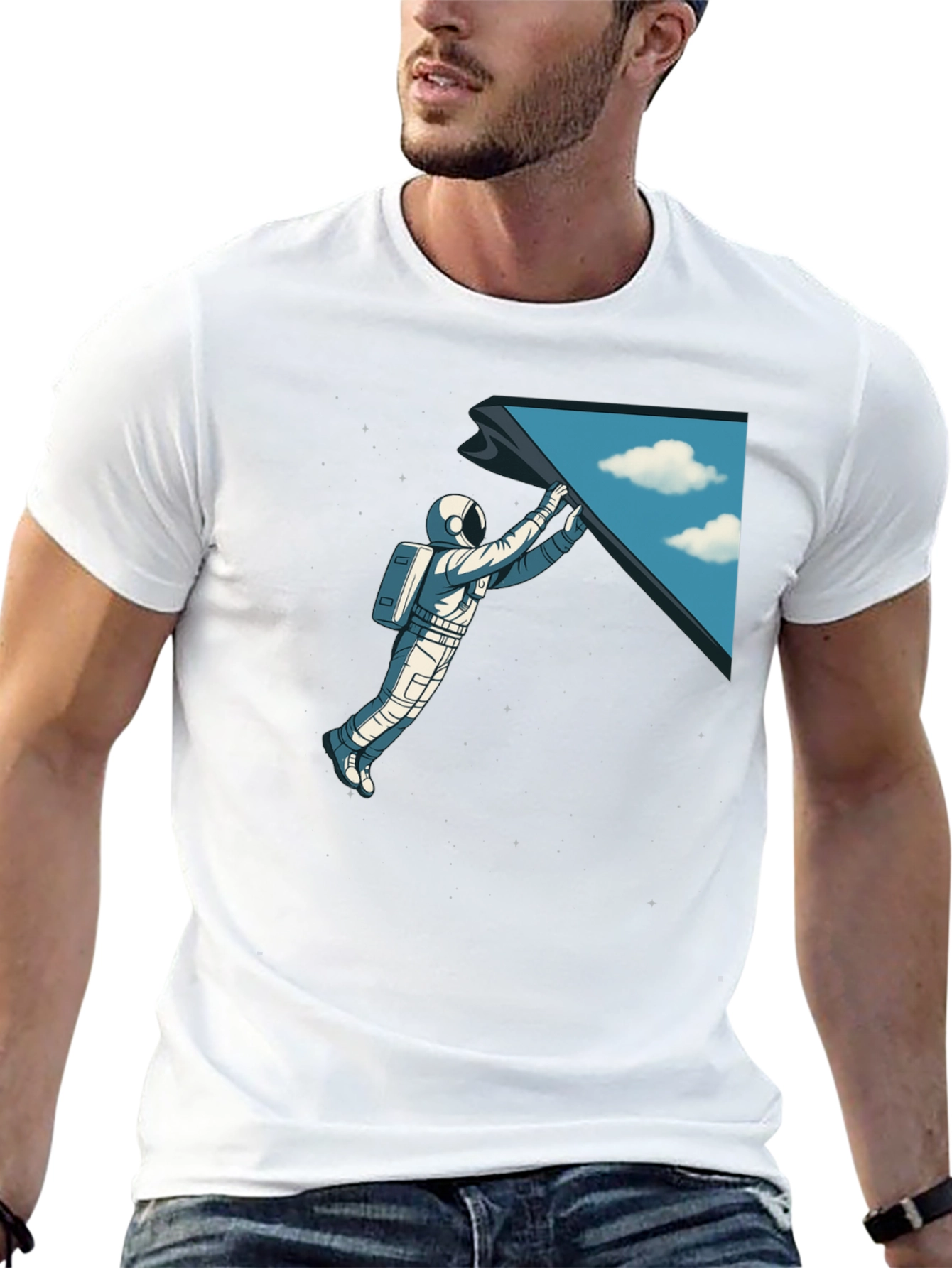 Astronaut Space Portal T-Shirt - Premium Graphic Tee