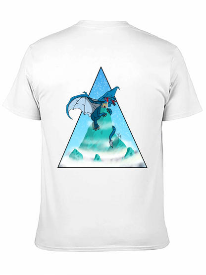 Dragon Peak Graphic Tee - Black Cotton Blend