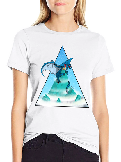 Dragon Peak Graphic Tee - Black Cotton Blend