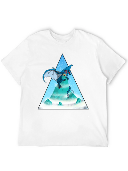 Dragon Peak Graphic Tee - Black Cotton Blend