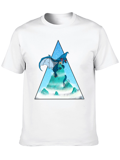 Dragon Peak Graphic Tee - Black Cotton Blend