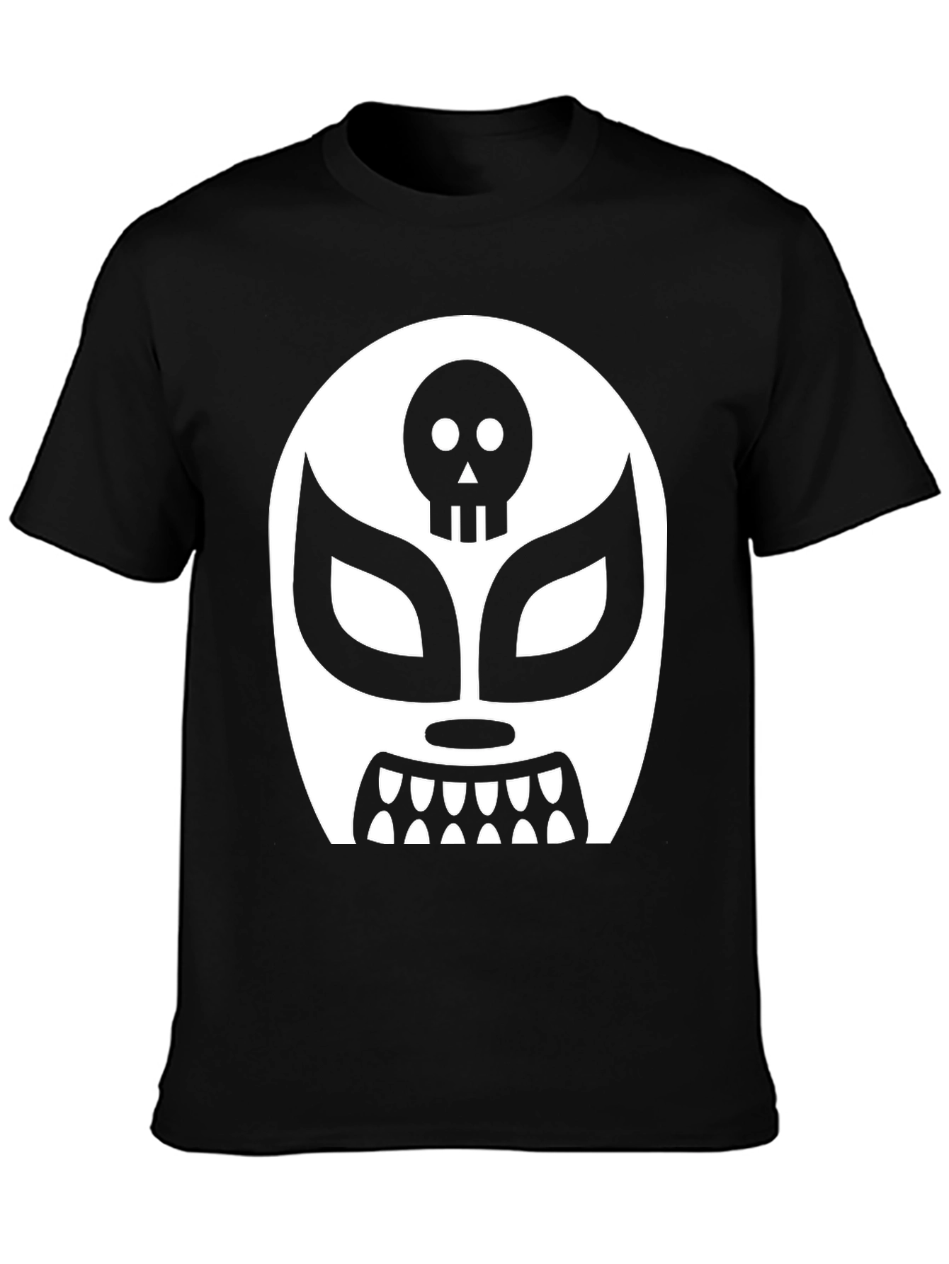 Lucha Libre Skull Mask Graphic T-Shirt