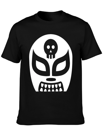 Lucha Libre Skull Mask Graphic T-Shirt