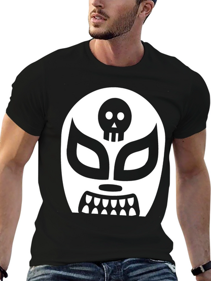 Lucha Libre Skull Mask Graphic T-Shirt