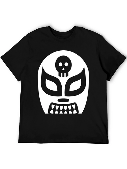 Lucha Libre Skull Mask Graphic T-Shirt