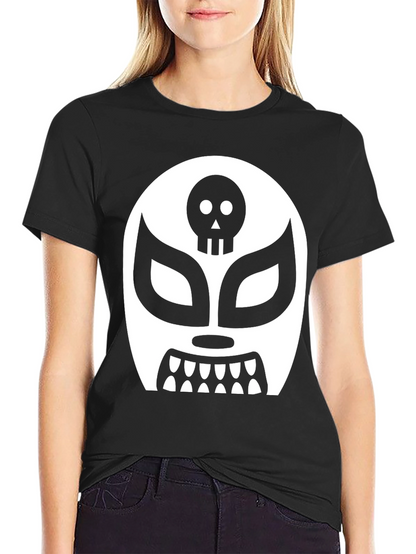 Lucha Libre Skull Mask Graphic T-Shirt
