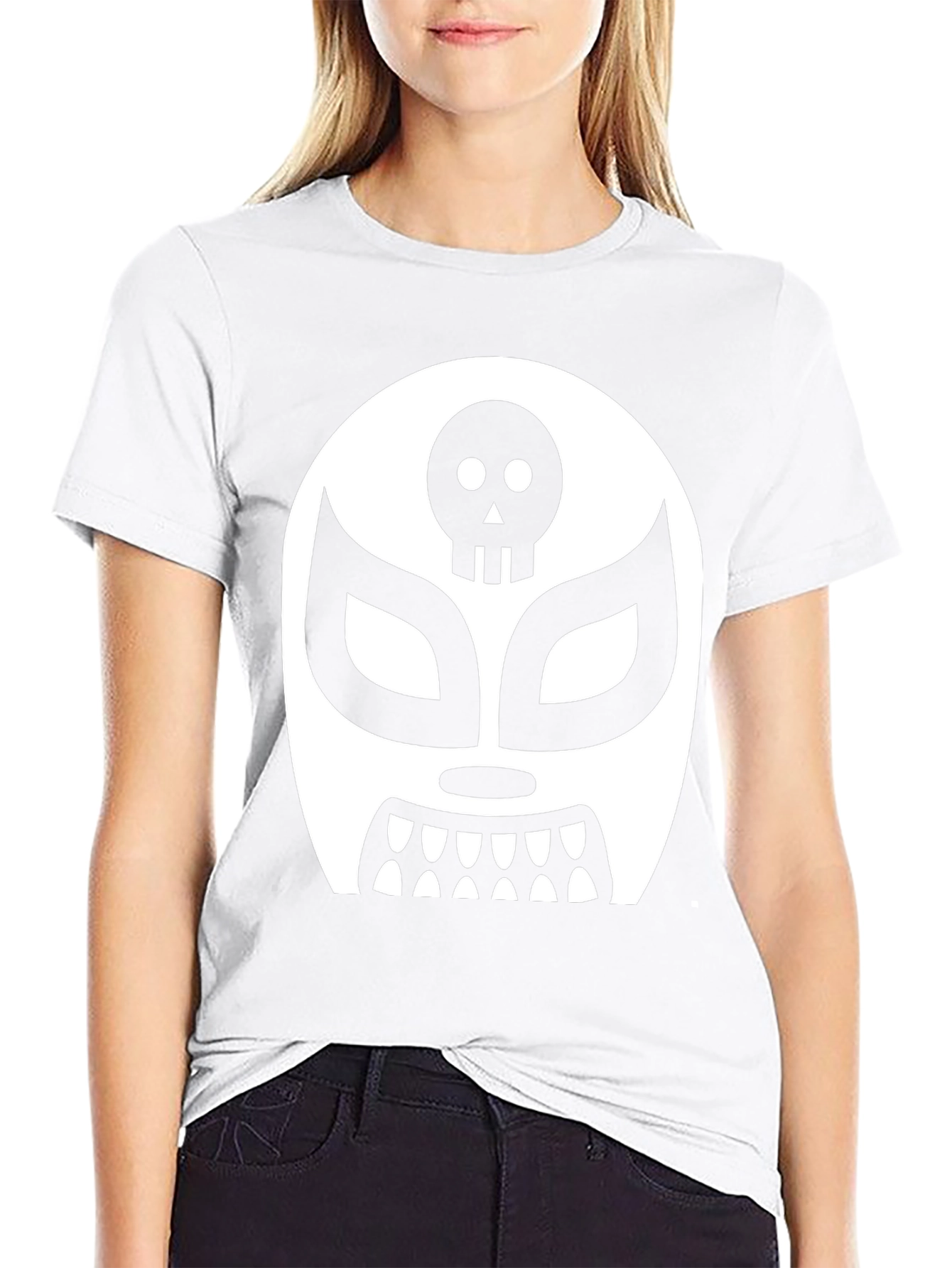 Lucha Libre Skull Mask Graphic T-Shirt