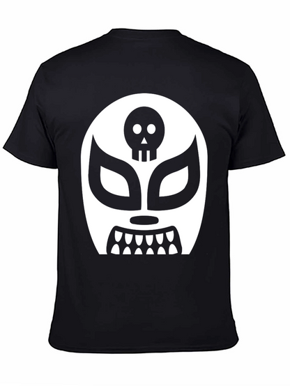 Lucha Libre Skull Mask Graphic T-Shirt