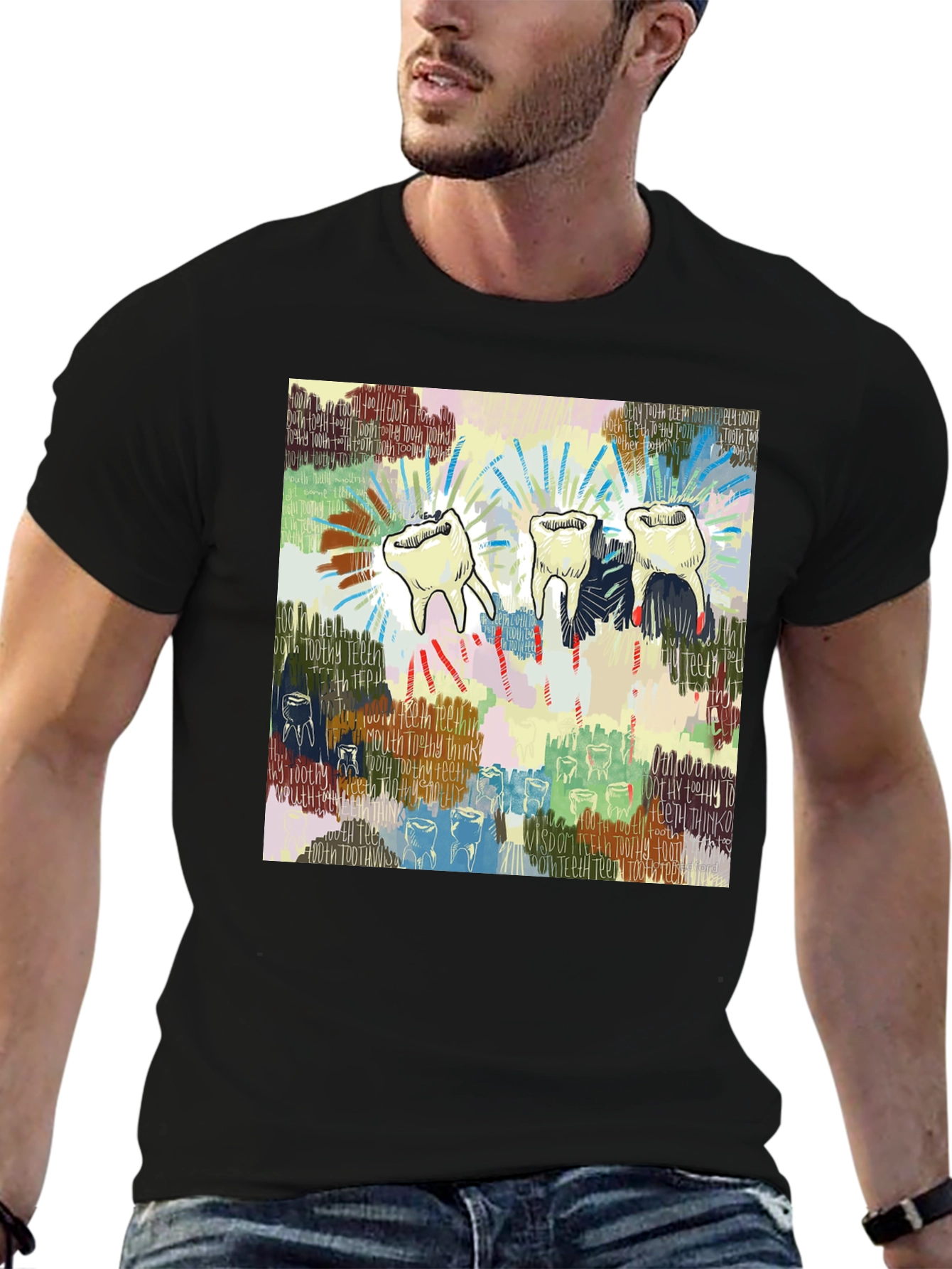 Wisdom Teeth Graphic Print T-Shirt