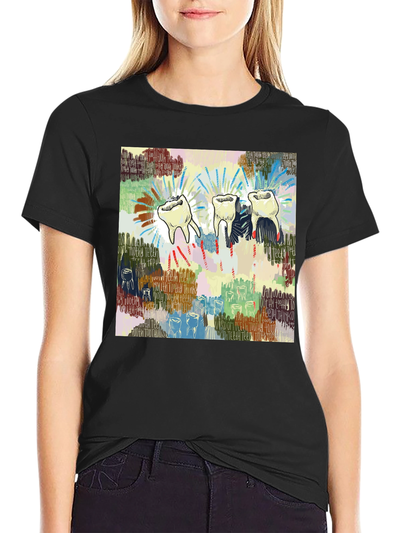 Wisdom Teeth Graphic Print T-Shirt